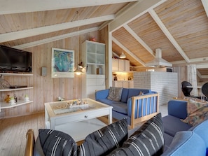 Fernseher, Kamin