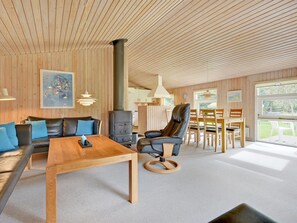 Fernseher, Kamin, DVD-Player