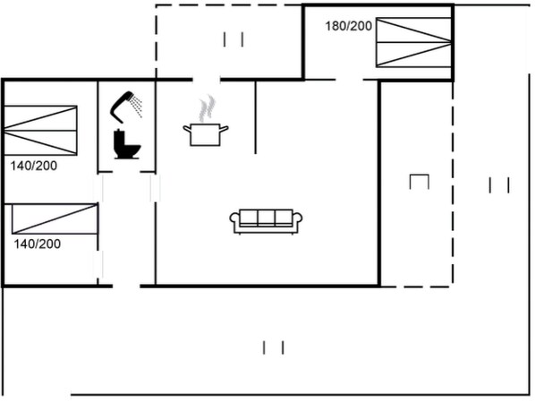 Floor plan - "Angantir" - 700m to the fjord by Interhome (Løgstør)