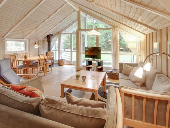 Televisor i llar de foc