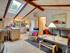 Télévision, cheminée, lecteur de DVD