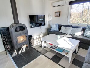 Télévision, cheminée