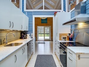 Fridge, oven, dishwasher, highchair