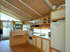 Fridge, microwave, oven, highchair