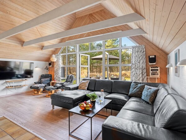 Fernseher, Kamin, DVD-Player