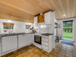 Fridge, microwave, dishwasher, high chair