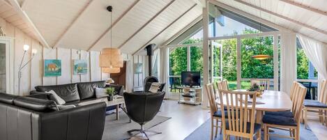 Fernseher, Kamin, DVD-Player