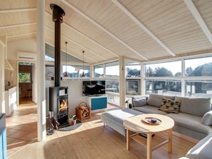 TV, fireplace, DVD player