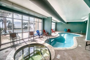 Indoor pool, a heated pool
