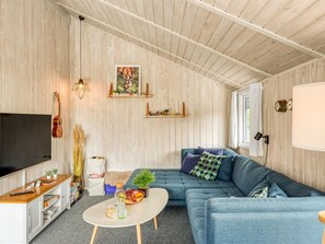 Televisie en een open haard