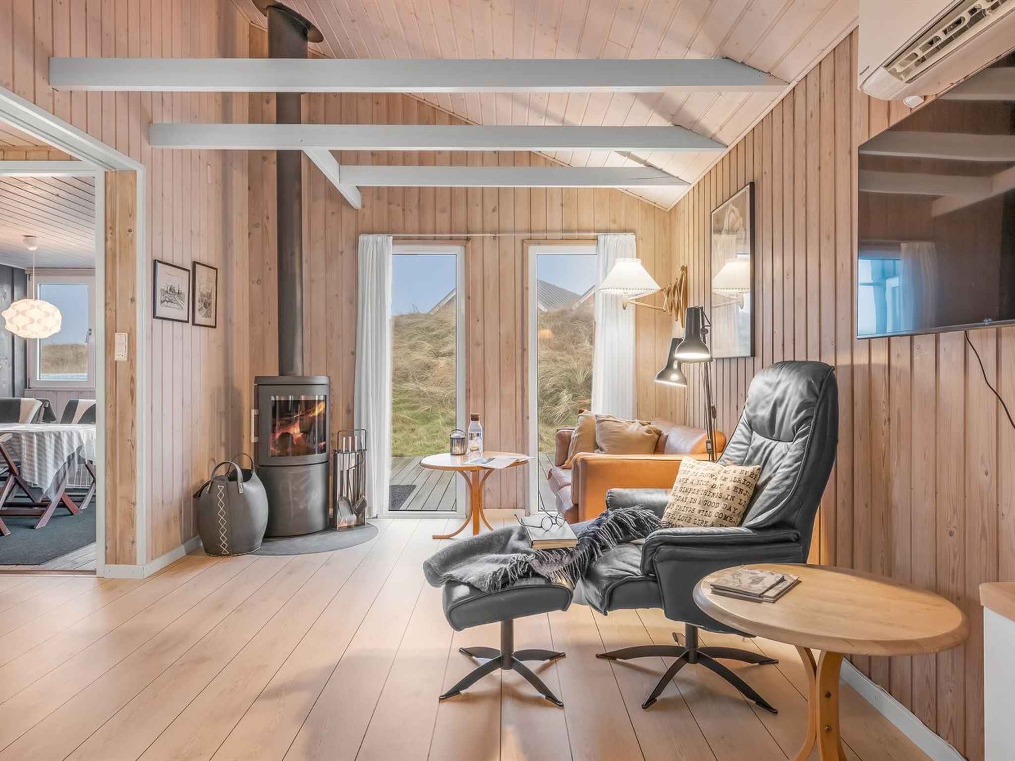 TV, fireplace, DVD player