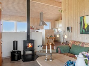 Fernseher, Kamin, DVD-Player