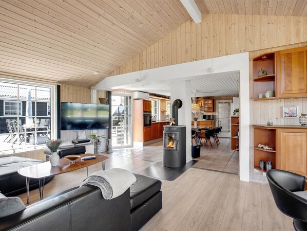 TV, fireplace, DVD player - "Erna" - 400m from the sea by Interhome (Sæby)
