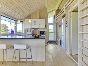 Fridge, microwave, dishwasher, highchair