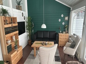 Fernseher, Kamin
