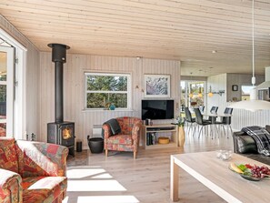 TV, fireplace, DVD player