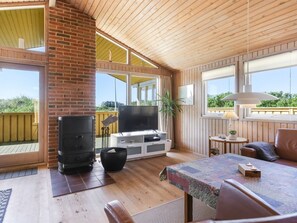 Fernseher, Kamin