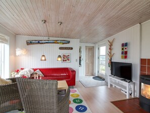 Télévision, cheminée