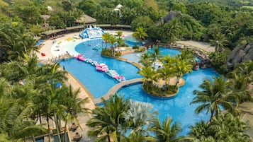 Indoor pool, seasonal outdoor pool