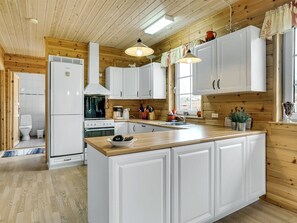 Fridge, oven, dishwasher, highchair