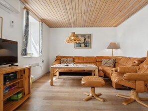 TV, fireplace, table football