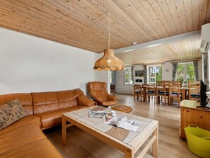 TV, fireplace, table football