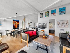 TV, fireplace, DVD player, table football