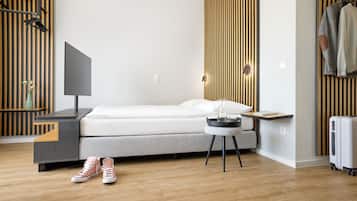 Monolocale comfort | Biancheria da letto di alta qualità, postazione laptop, tende oscuranti