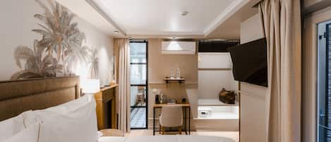 Standard-Doppelzimmer | 1 Schlafzimmer, hochwertige Bettwaren, Select-Comfort-Betten, Minibar