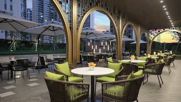 Outdoor wedding area