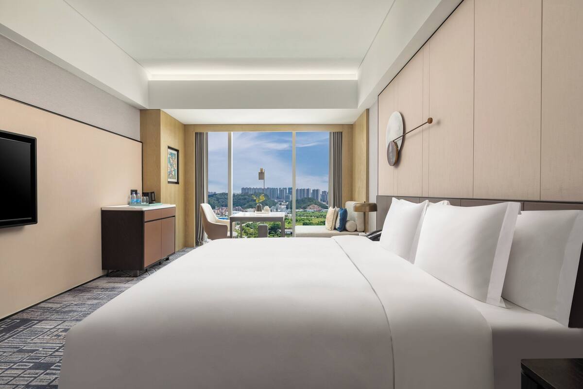 Literie de qualité supérieure, couette en duvet d'oie, minibar