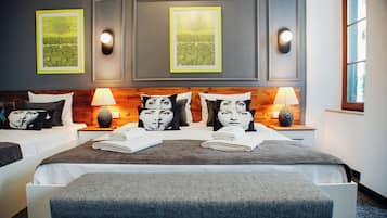 Premium bedding, minibar, in-room safe, individually decorated