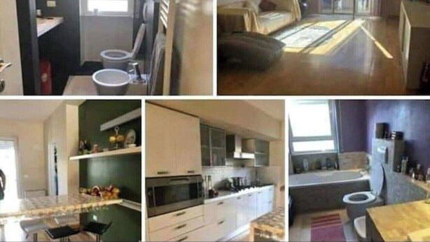 A hotel room with a bed, a desk, a bathroom, and a kitchenette. - Modern and spacious apartment between sea and mountain (Val Vomano)