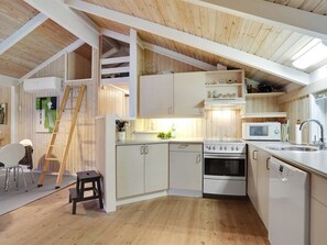 Fridge, microwave, dishwasher, highchair