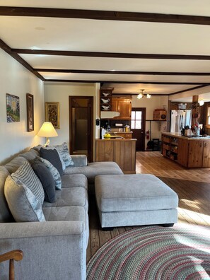 Smart TV, fireplace, printers