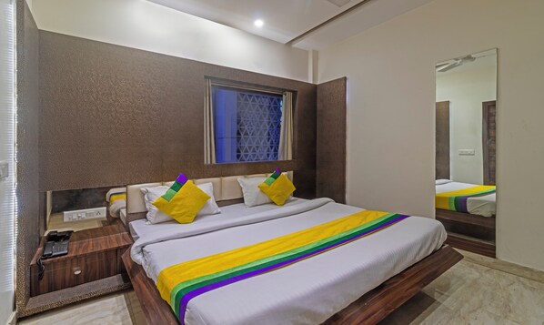 Economy Double Room | Soundproofing - Treebo Shree Anand Dham, Vrindavan (Mathura)