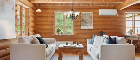 Televisión, chimenea