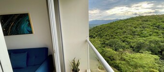 Modern 1-Bedroom Retreat with Serene Views in Bucaramanga's Metropolitan Area