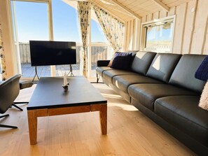 Televisión y chimenea 