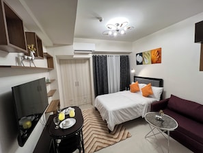 1 室のベッドルーム、アイロン / アイロン台、WiFi、ベッドシーツ