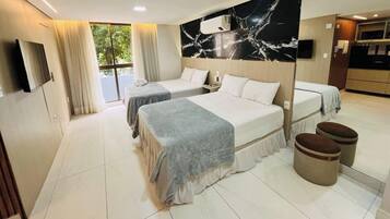 Apartamento Deluxe | 1 dormitorio, colchones con acolchado adicional, escritorio