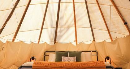 Beautiful Glamping Tipi at Yellowstone. 2 Queen Beds, Private Bath, ages 5+.