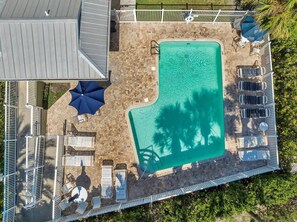 A heated pool - "MP 203 Luxurious Family-Friendly Townhome with Pool and Private Patio in Indian Shores" (Indian Shores)