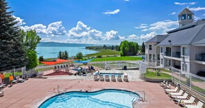 A heated pool - Sunrise Resort & Event Center | 19 Bedroom, 19-1/2 Bathrooms (Garden City)