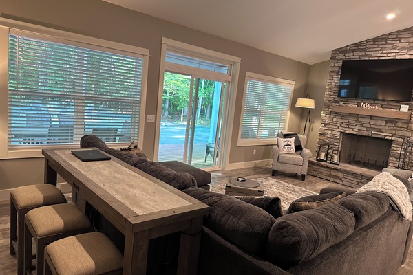 Televisor intel·ligent, llar de foc, videojocs i llibres