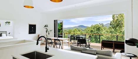 Smart TV, fireplace, video games