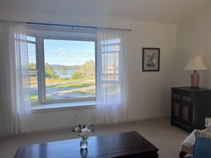 Interior - Peaceful vacation home with stunning ocean views and private woods (Hancock)