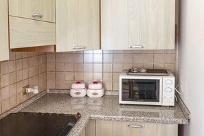 Fridge, dining tables
