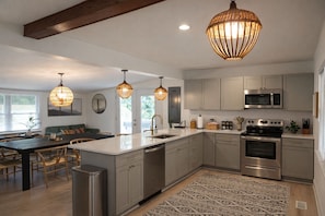 Fridge, microwave, oven, stovetop - Riverfront Retreat  (MAURERTOWN,)