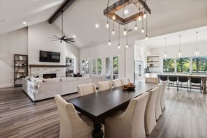 Dining - Luxe Estate near DFW | Chef’s Kitchen • Fireplace (Flower Mound)